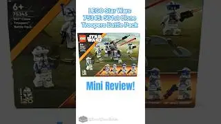 LEGO 501st Clone Troopers Battle Pack (set 75345) Mini Review #lego #legostarwars #starwars