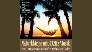 Leichte Wellen am Ufer und ruhige Musik zum Entspannen