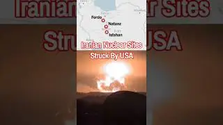 Iranian Nuclear Facilities hit by #usa - Locations of Fordow Natanz Isfahan #iran #iranisraelwar