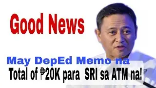 Good News! A total of 20K SRI sa ATM na