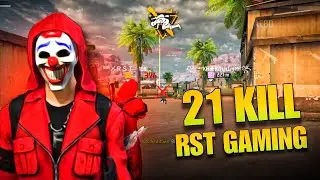 21KILL 😎 Garena Freefire Gameplay video 🐸 MR RST GAMING 
