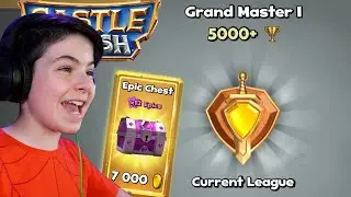 GRAND MASTER 1 +5000 TROPHIES & EPIC CHEST- Castle Crush