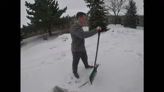 Matt explains the proper way to shovel snow