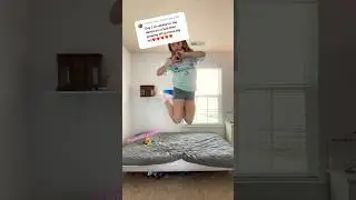 Doing the dance I made up ON MY BED 😱😂 #fypシ #dance #shortsfeed