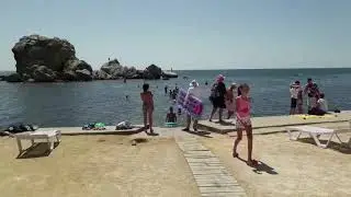 Крым. Судак. У крепости . Пляж 