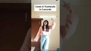 Create Youtube AI Thumbnail within 3 seconds #shorts #ai #youtube #thumbnail