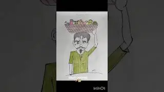 Esey THAKURMAR JHULI caracter drawing(sales man)#pencildrawing#coloring#art by Soma#eseydrawing