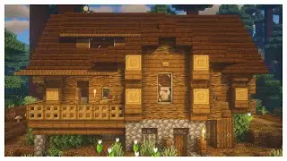 Minecraft: How To Build A Log Cabin Tutorial