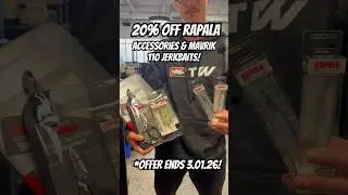 Скидка 20% на аксессуары и воблеры PXR Mavrik от @rapalausa2381