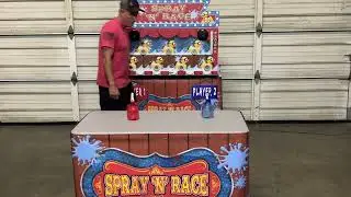 Water Gun Spray N Race Carnival Game Rental