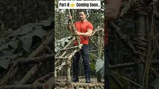 Jungle Mein Ghar &ndash; Part 7 | Shelter Repair Aur Night Safety 🌲🔥#shorts #jungle #fireproofsafe
