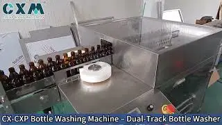 How Efficient Can Bottle Cleaning Be with a Dual-Track Washing Machine?
