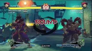 WARRIORofEAST ( AKUMA ) VS JR RODRIGUEZ ( AKUMA ) SSFIV ENDLESS BATTLE MATCH ON PS3 GAMES 1-6