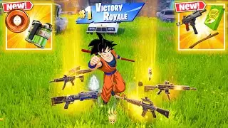 GOKU vs ALL NEW MYTHIC GUNS (NEW!) Fortnite Chapter 7 Season 1