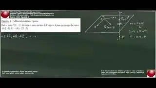 Matemáticas II Madrid Junio 2016 Opción A Ej 4 Solución Examen Selectividad PAU resuelto