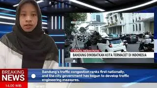 breaking news: Bandung has been named the most congested city in Indonesia. 