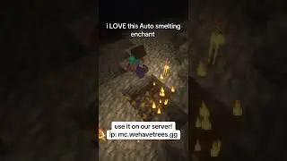 auto smelting enchantment is op #minecraft #semivanilla #survival