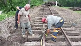 Nipping Ties and Driving Spikes on Narrow Gauge Track