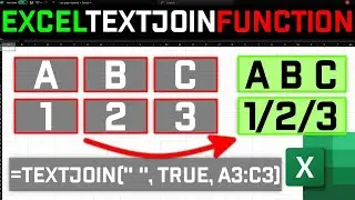 How to use the TEXTJOIN function in Excel FAST!