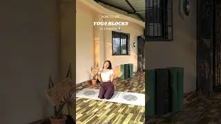 How to use Yoga blocks as a beginner | Yoga for beginners #yogaexercises #yogaforbeginners #yoga
