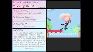 Ssbm Roy guide: True combos into f-smash pt.2