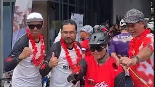 Terharu Tengok Johan Peluk Ozlynn Berjaya Menghabiskan Acara Berbasikal &ldquo;Geng Bekpes Hot FM&rdquo;