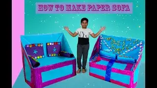 Origami Sofa - How to make a paper Sofa tutorial for beginner & kids- Origami Furniture Sofa &ndash; DIY