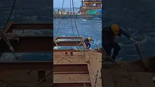 BIG FRAME ON DECK#bridgebuilding #cranework #dadoysarj