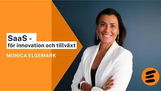 SaaS skapar innovation och tillv&auml;xt. Monica Elgemark
