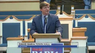 Democratic US Senate Hopeful, David Baria holds town hall in Jackson
