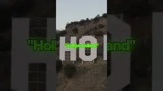Знаменитая надпись 'Hollywood': от рекламы до культового символа #Голливуд #Холмы #ИсторияКино