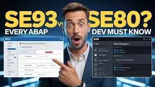 SAP ABAP SE93 Explained 🔥 Create Custom T-Codes & Master SE80 Object Navigator