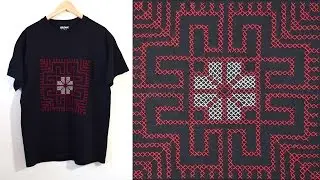 Palestinian Embroidery: T-Shirt  بلوزة تطريز فلسطيني