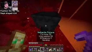 Building the NETHER BEAST! HARDCORE BEDROCK episode 49