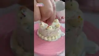 PASTEL MINIATURA de Sprinkles es Ideal para celebrar a un BEBE 🧁Tiny cake #shorts