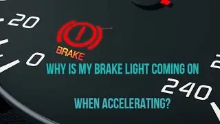 Brake light comes on or flashes when accelerating?