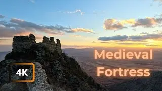 🏰 Epic Sunset Hike to a Hidden Medieval Fortress | 4K Drone & Nature Sounds 🌄