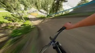 Riders Republic in FIRST PERSON downhill gameplay