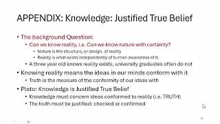Realist Property Theory 09: Knowledge