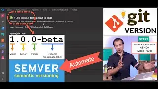 Az400 v8 - GitVERSION | Microsoft Certification AZ400 | git SEMANTIC Version | #AzureDevOps