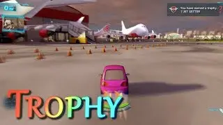 PS3 Cars 2 How To Unlock Jet Setter Trophy Jump Over Airplane Wings 3 Times