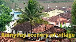 Scenery of village in rainyday //Natural beauty of village //Mind free video