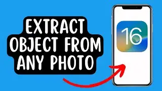 Extract Object from any Photo on iOS 16