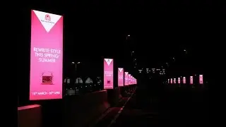 Mall of the Emirates, Dubai - Outdoor Digital Totems on the MOE Bridge