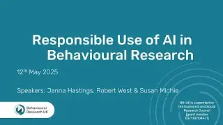 Responsible use of AI in behavioural research