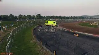 Two #portapotty s get #litup in #wreckfest #multipleangle #shortvideo