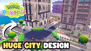 Pokémon Pokopia~BUILDING A HUGE CITY!~SKYSCRAPER & APARTMENTS HABITAT DESIGN~Speed build #pokopia #2