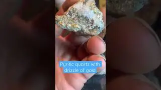 Coromandel NZ pyritic quartz with a lil gold