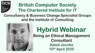 Being an Ethical Management Consultant by Adam Jacobs
