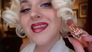 ASMR Marilyn Monroe does your Makeup 💄1950s Make up Roleplay